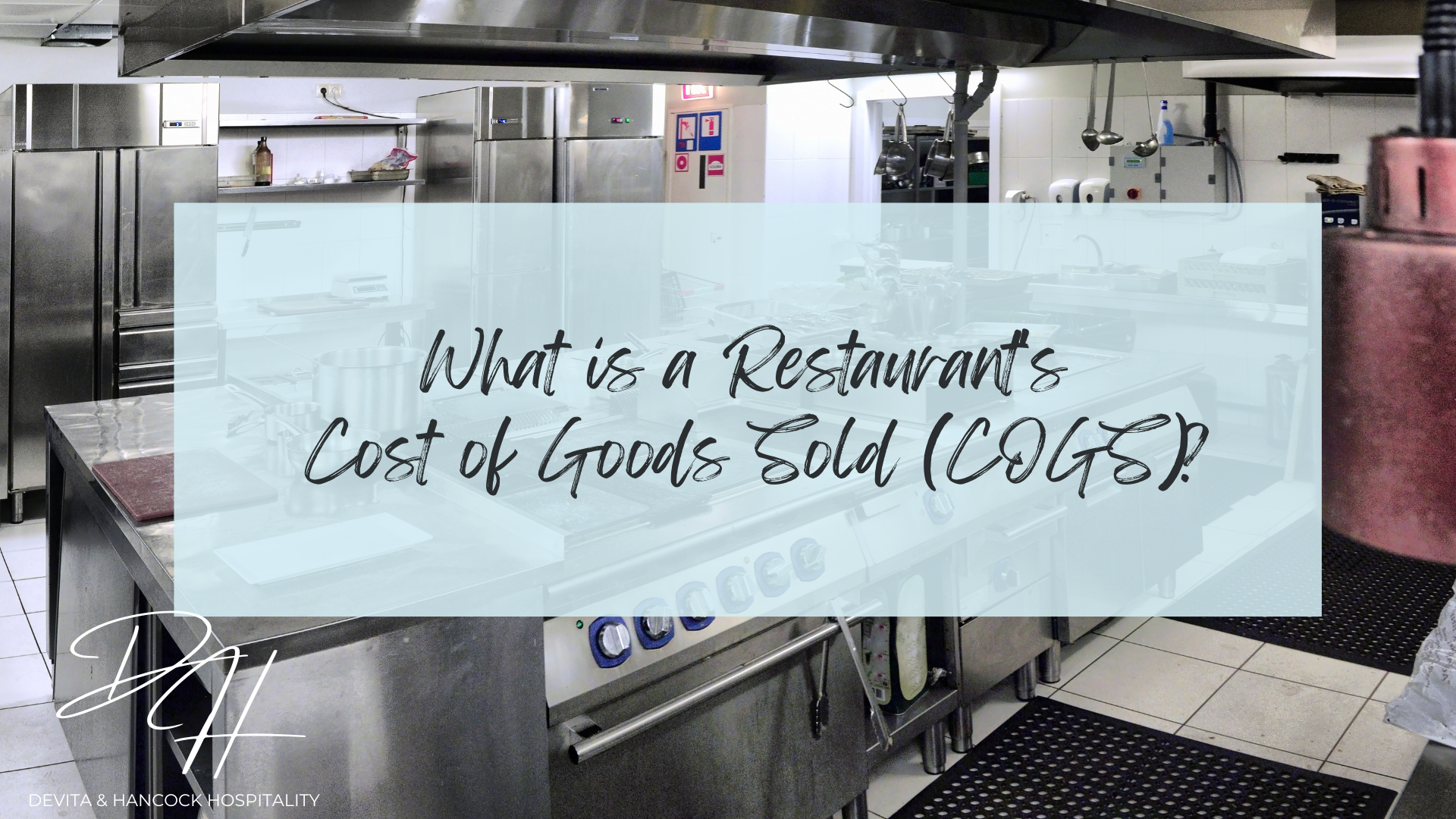 Restaurant's Cost of Goods Sold
