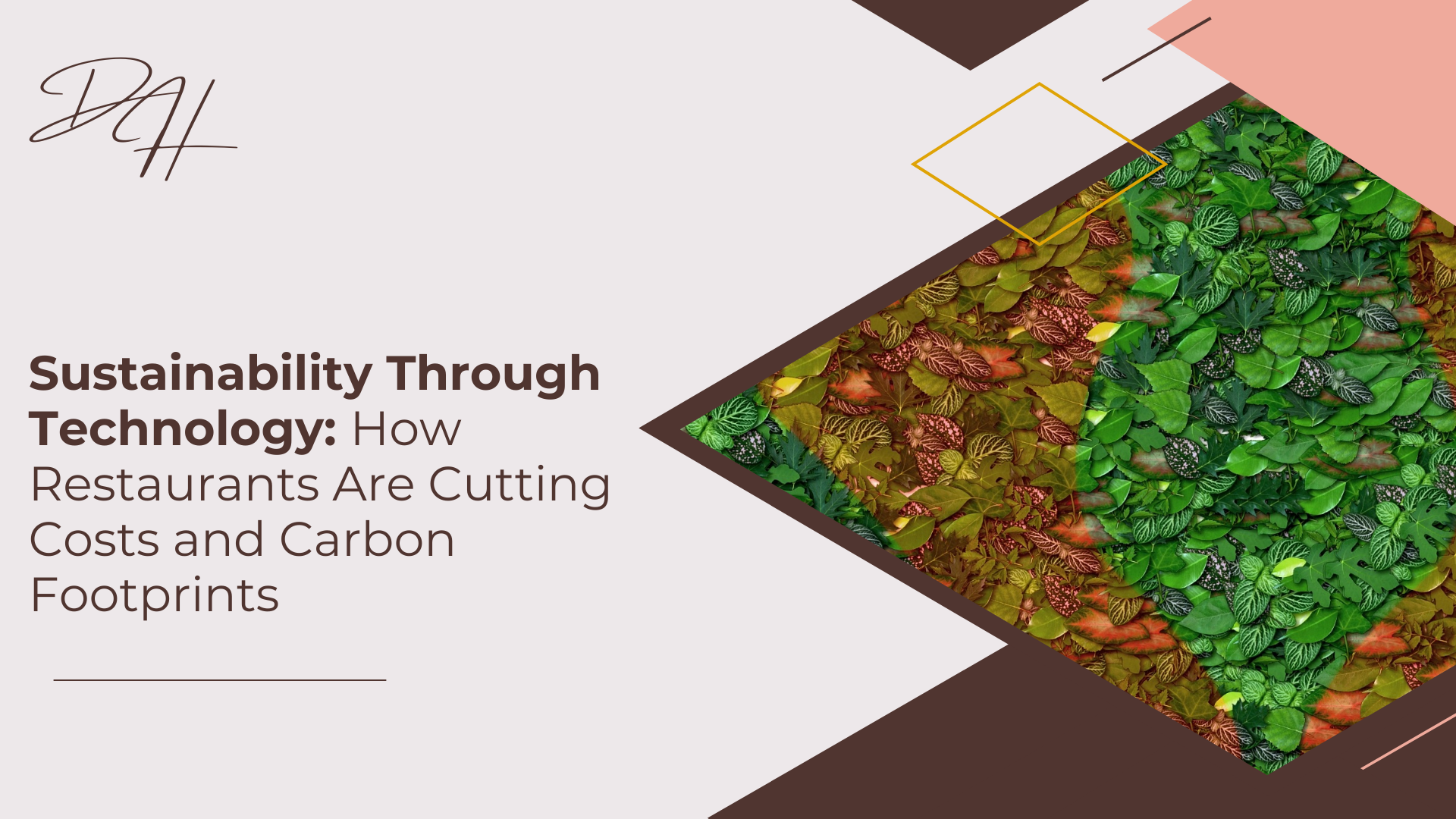 restaurant sustainability technology